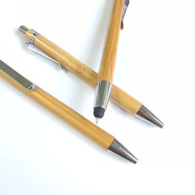 China Promotional Pen Customized Eco-Friendly Wooden Ballpen Bamboo With Logo for sale