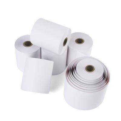 China POS machine supermarket cashier receipt register paper rolls cashier receipt register paper rolls 80*80 mm 57*50 mm 50 gsm 55 gsm for sale