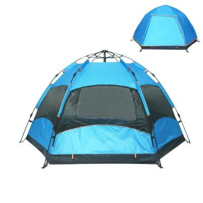 China Wholesale Camouflage Game Outdoor 3-4 Persons Hexagon Automatic Camping Tent / Double Field for sale