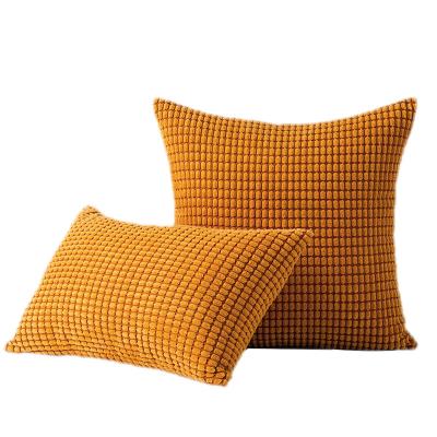 China Anti-Static Modern Simple Square Cushion Striped Large Particles Sofa Pillowcase for sale