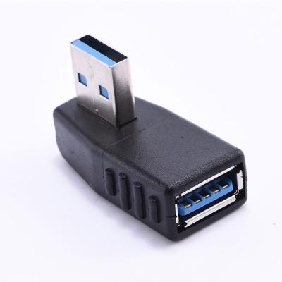 China Standard LAPTOP USB 3.0 Male To Adapter USB Female 90 Degree Elbow Extension Adapter For Computer Charging for sale