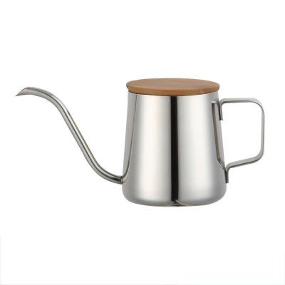 China 250ml Sustainable High Quality Customized Gooseneck Stainless Steel Electro Plating Coffee Kettle for sale