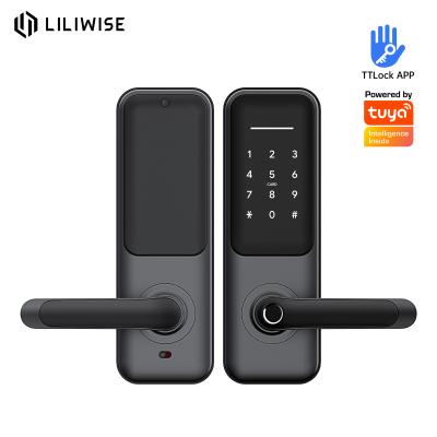 中国 Liliwiseの高い安全性の指紋のTtlockスマートなロックのTuya WIFI BLEデジタルのスマートなドア ロック 販売のため