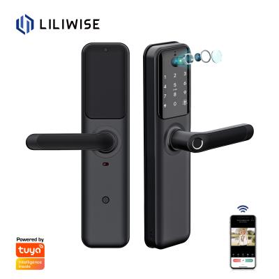 China Waterproof Fingerprint Smart Camera Door Lock With Video Dobell for sale