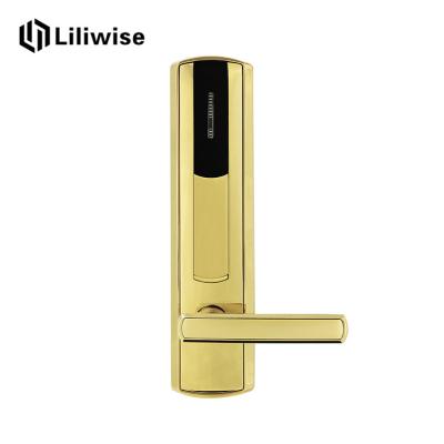 Chine Serrures de porte d'or de chambre d'hôtel avec le voyant lumineux de LED 285mm * 70mm à vendre