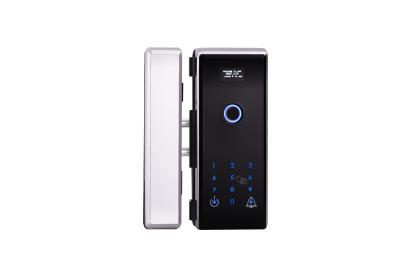 China Security Office Smart Biometric Fingerprint Card Code Combination Glass Door Lock for sale