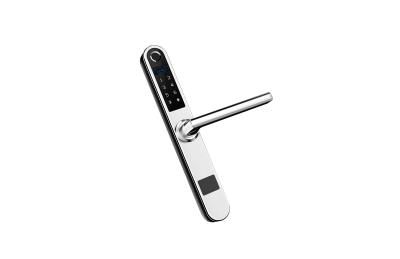 China Fashion Smart RFID Card Password Finger Scan Door Lock / Aluminum Glass Swing Door Lock for sale