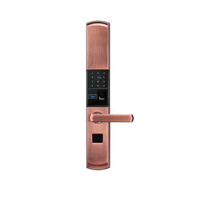 China Cerradura de puerta electrónica elegante de la casa de la huella dactilar del tamaño 370mm*79m m Digitaces de la mortaja de la seguridad en venta