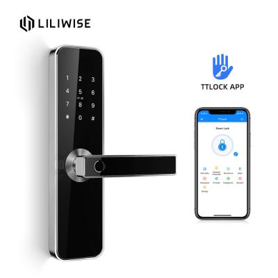 Chine Fonction manoeuvrable de Bluetooth d'empreinte digitale de porte de C.C 6V de serrures de contrôle électronique sans fil d'écran tactile à vendre
