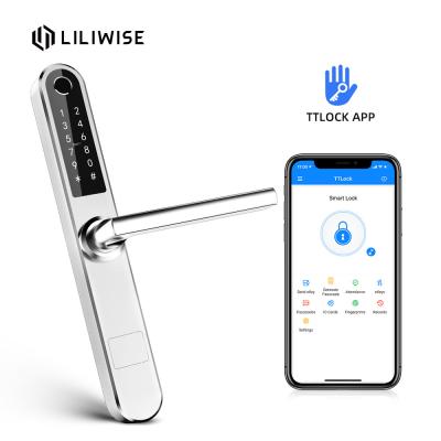 China Smart Security Bluetooth Door Lock Stainless Steel Fingerprint Digital Electronic Lock for sale