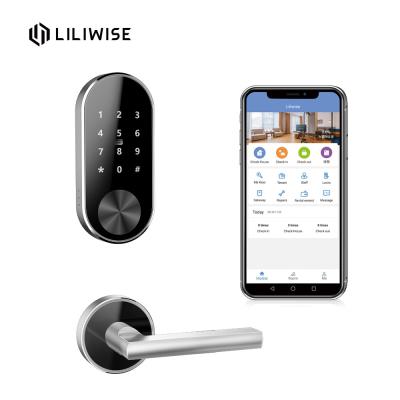 Chine Serrure de porte fendue de mot de passe de Digital de vol de WiFi Bluetooth Access de serrures de porte d'appartement anti pour Airbnb à vendre