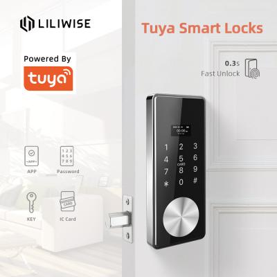 China Tuyaapp van de Ingangsdeadbolt van Codekeyless van de het Touch Padmf1 Kaart Elektronisch de Deurslot Te koop