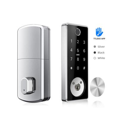 China Black Automatic Room Door Locks Remote Biometric Fingerprint WiFi Zinc Alloy for sale