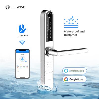 Chine Serrure de porte à télécommande complète de WiFi Bluetooth de serrure de porte de code d'acier inoxydable à vendre