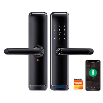 China WiFi Biometric Fingerprint Main Digital Cord Keyboard Automatic Lock Door with Tuya App for sale