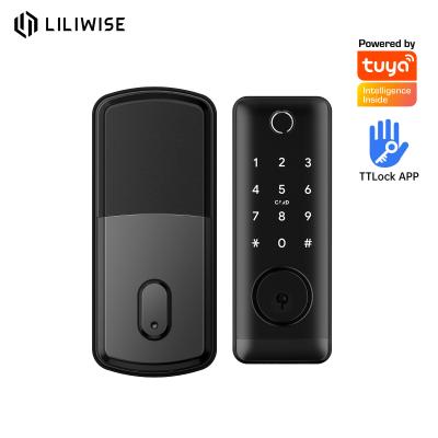 China Aluminum Alloy Electronic Door Locks Intelligent WiFi Deadbolt Lock for sale