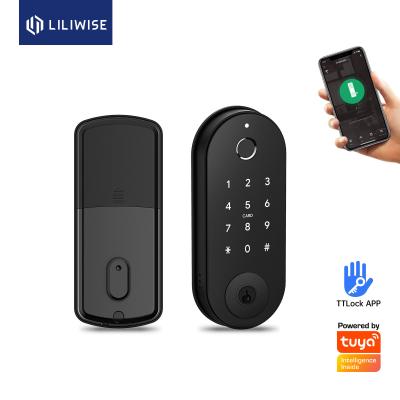 China Safety App WiFi Fingerprint Lock Auto Deadbolt Smart Lock for sale