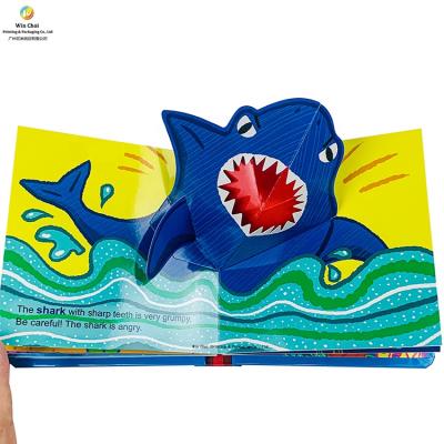 China paper & High quality automatic cardboard 3d children book printing carton pop up book in stock for sale