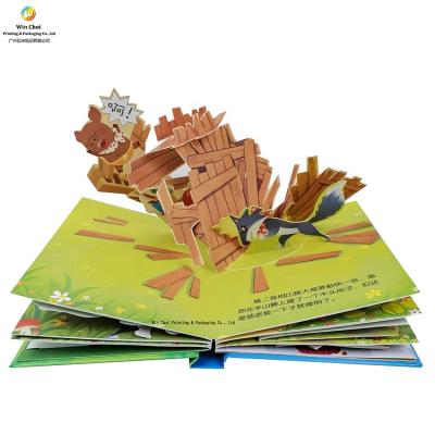 China Children Education Kids Children Jump Books In Stock 3d Automatic Book Available Supplier for sale