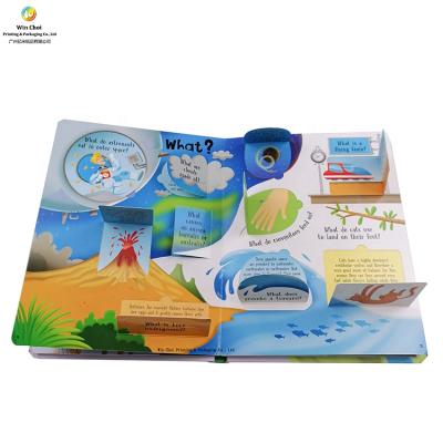 China Best Lamination Sale Coloring Dull Hardcover Book Entertainment Children's Activity Lift The Fin Kids Educational Books for sale