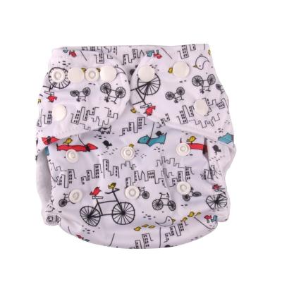 China Tinycloz Printed All In 2 Baby Cloth Newborn Baby Cloth Diaper Soft Cute Printing Diapers for sale