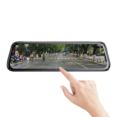 China HD Video Recording Front and Rear Dash Cam 10 Inch Dual Touch Car DVR Camera Recorder Rearview Mirror Dash Cam Black Box Lens Night Vision Car for sale