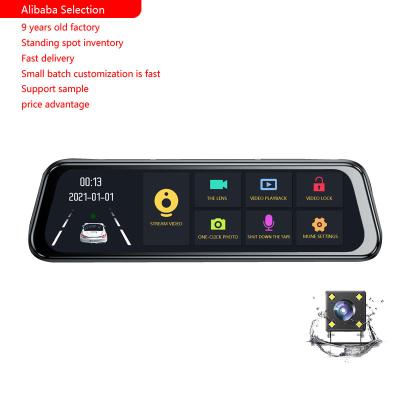 China 2021 Wholesale HD Video Recording Factory Car Dash Cam 1080P 10inch Touch Screen Dash Cam Front and Rear Parking Mode for sale