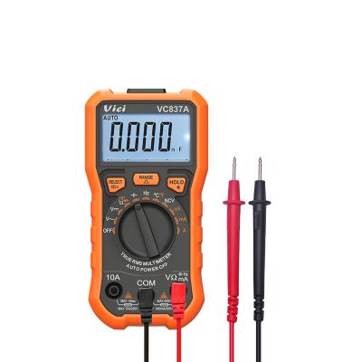 China NCV Digital LCD Multimeter AC DC Volt Amp Frequency Multimeter Resistance-Capacitance Tester (Non Touch Voltage) VC837A for sale