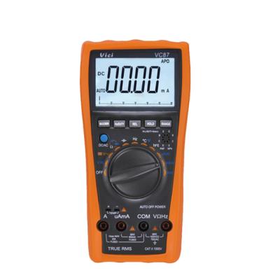 China VC87 6000 Counts Digital True RMS Professional Multimeter with Low Indication and Battery Auto Power Off 65*41mm for sale