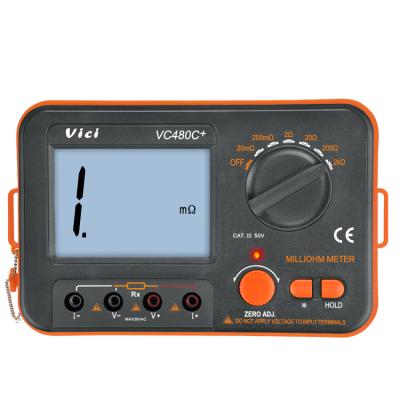 China Low Test Resistance Vicimeter Digital Resistance Tester Meter VC480C+ for sale