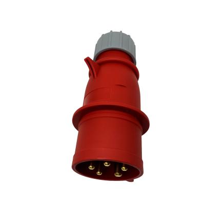 Chine LLANO Waterproof 380V-415V CEE Charging Plug 5 Pin 7KW With Red Connector à vendre