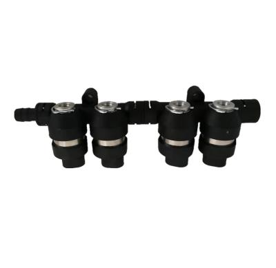 China 4 carril montado 2Ohm/3Ohm del inyector del LPG CNG del negro del cilindro en venta