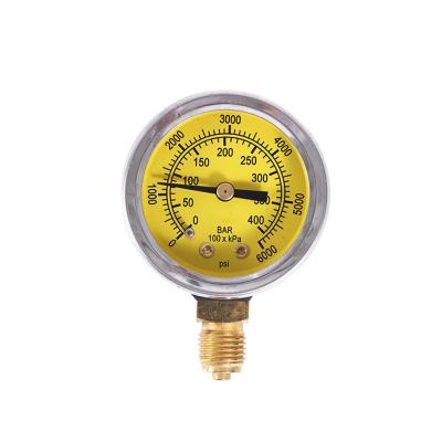 China Gelbes Auto-Gas-Manometer-Manometer 54mm des Erdgas-CNG 63mm zu verkaufen