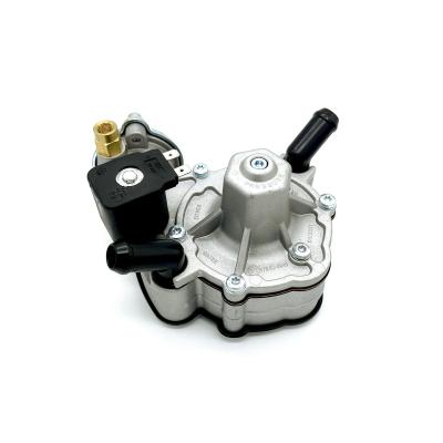 China Larger Internal Passages 110W LPG Pressure Regulator Reducer With Black Solenoid Valve for sale