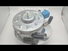 LLANO LPG Pressure Regulator LN-LOV090 Silver And Blue for 2-stage Gas Reducer