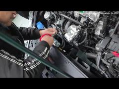 Install injection hoses from the injector rail to the connectors on intake manifold