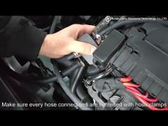 3.Install injection hoses from the injector rail to the connectors on intake manifold