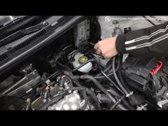 3-2 install water hoses from engine water hose connection to pressure reducer