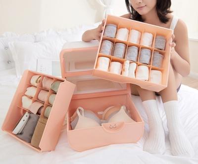 China Modern Multi Purpose Lady Bra Socks Salon Organizer Storage Drawer Plastic Cabinet for sale