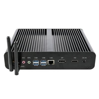 China No Mini Tree 10th Gen Fanless Mini Computer Intel i7 10710U i7 10510U Desktop PC up to 4.9Ghz 12MB Gaming PC HD DP WIFI nettop for sale