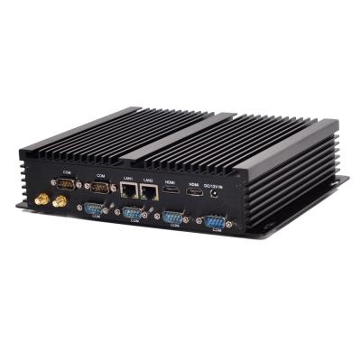 China Cheap Mini Fanless Industrial PC Win10 Mini PC i3 ​​4005u i5 4200u i7 4500u Dual Lan Pfsence Computer PC 234*150*51mm pro/Linux 6 RS232 COM 2HD for sale