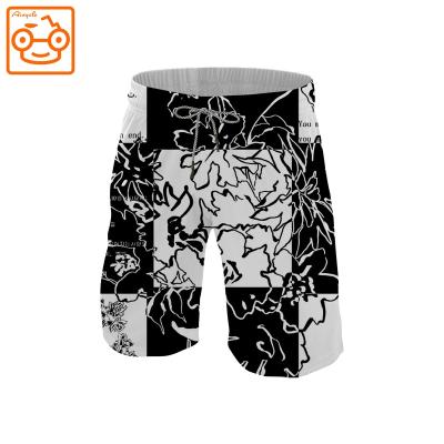 China 2021 Customs Breathable Designer Surf Swimwear Hand Painted Boy Board Shorts Mens Beach Swimming Trunks for sale