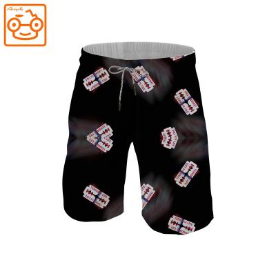 China 2021 Breathable Custom Designer Hand Painted Boy Surf Board Shorts Plus Swimwear Mens Beach Swim Trunks for sale