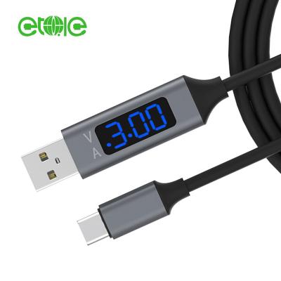 China SAMSUNG GALAXY USB TYPE-C Mobile Phone LCD CABLE CHARGER S8 S9 PLUS NOTE 8 BOOST 1M with LCD Display for sale