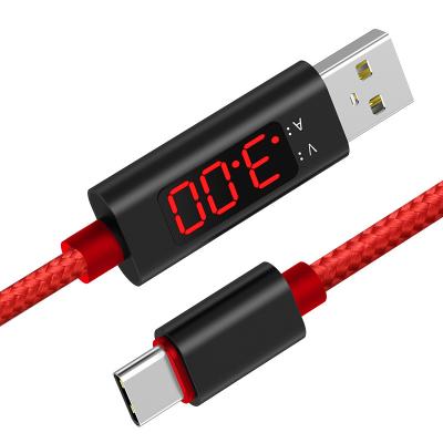 China Mobile Phone LCD USB Cable A Male To 5pin 1m Micro B 5pin Micro B To USB With LCD Can Current Can See for sale