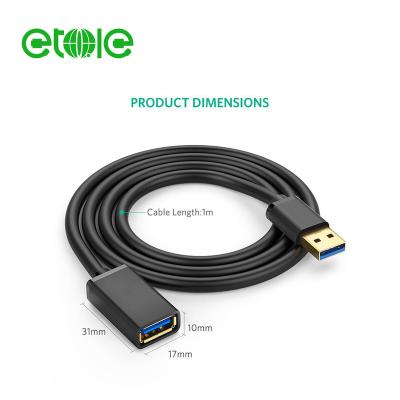 China Camera Type A Male To Male Cable USB 3.0 A To A Cable Cord For Data Transfer Hard Drive Enclosures, Printers, Modems, Cameras (3FT) for sale