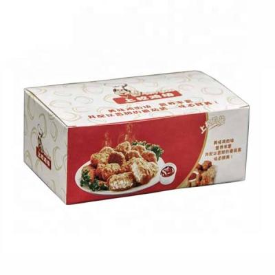 China Recyclable Custom Design Fast Food Packing Box Fried Chicken Box Food Packaging Box for sale