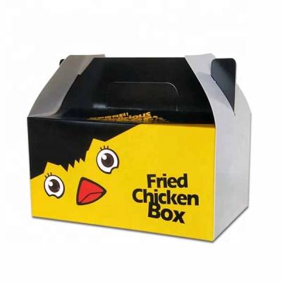 China Recyclable Quickly Customize Food Packaging Take Away Fired Chicken Paper Box for sale