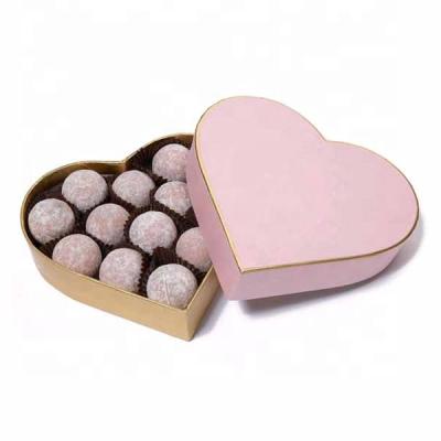 China Recyclable Custom Luxury Cardboard Heart Chocolate Candy Gift Box With Tray, Chocolate Box Manufacturer for sale