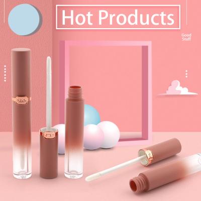 China Amazon Top 10 Cosmetic Gradient Color 3ml To 8ml Empty Lip Gloss Containers Tube With Packing Cosmetic Lip Gloss Containers Tube for sale